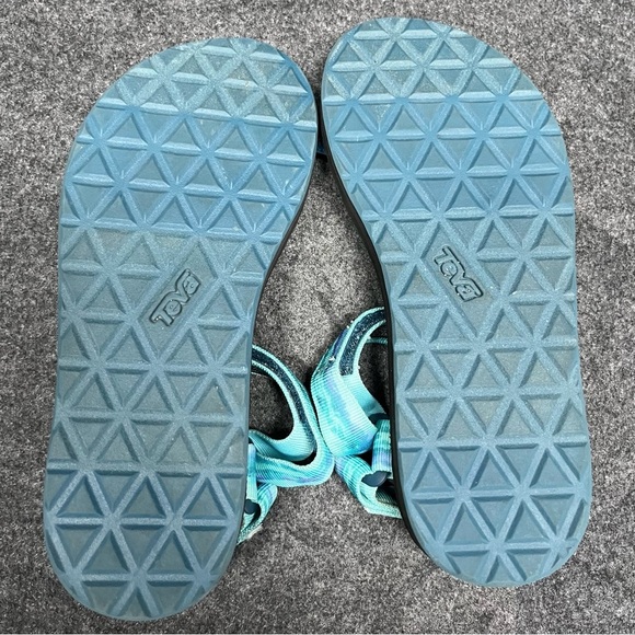 Teva Original Universal Tie-Dye Women's US Size 6 Blue Sandals Strappy Shoes - Picture 4 of 7